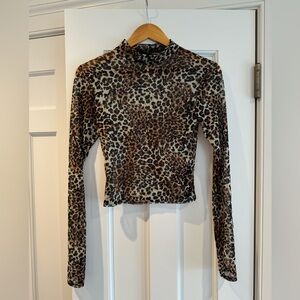 Sheer Leopard Shirt